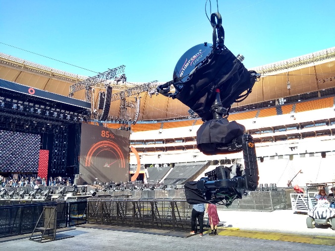 Cricket stadium aerial